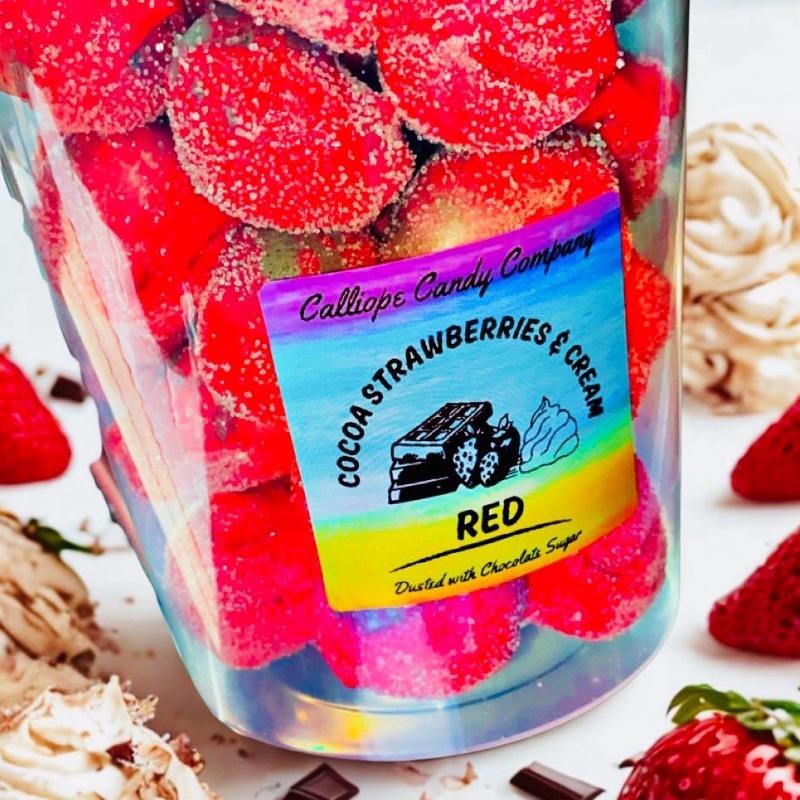 Cocoa Strawberries & Cream RED Tub