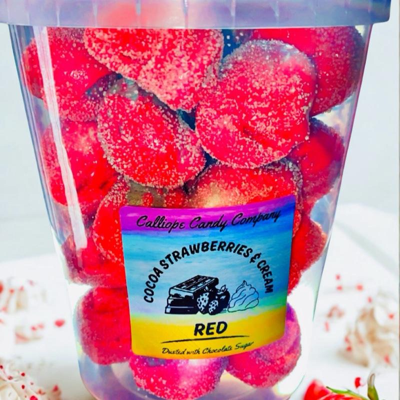 Cocoa Strawberries & Cream RED Tub