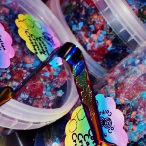 Cotton Candy Crunch Crushes, 6oz and 10.5oz available, Option available with Tongs!