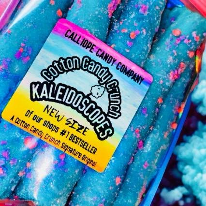 Cotton Candy Crunch Edition Kaleidoscopes-Blue Raspberry Fruit Rollups with Cotton Candy Crunch Varieties