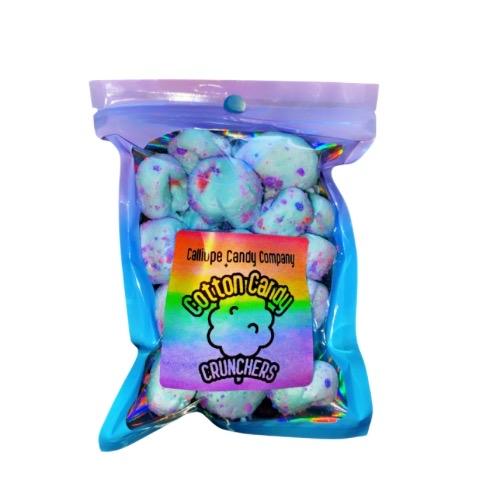 Cotton Candy Crunchers, Freeze Dried Cotton Candy Salt Water Taffy
