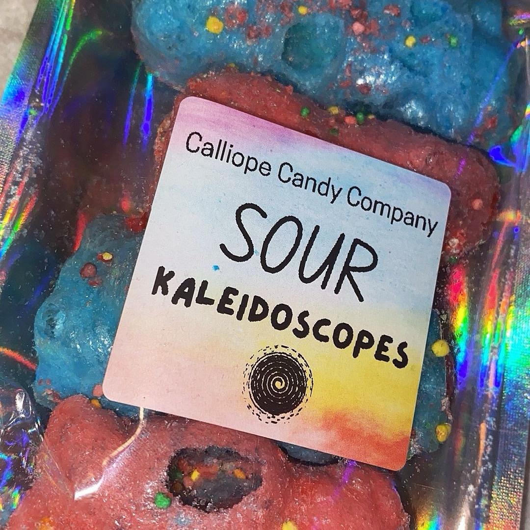 Freeze Dried Sour Fruit Roll ups with Clusters rolled inside