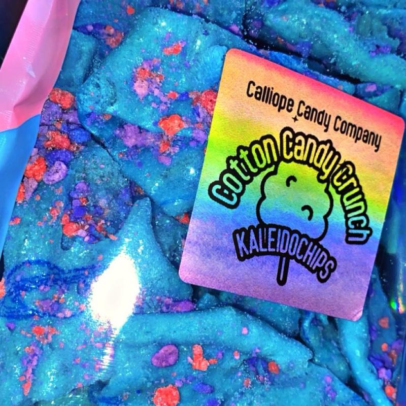KaleidoChips-Freeze Dried Cotton Candy Crunch Roll Up Sweet Treat, 3 sizes available