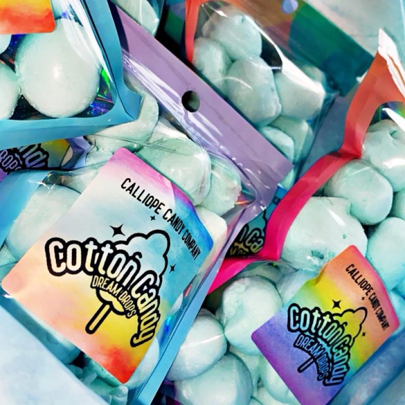 Premium Cotton Candy Salt Water Taffy - Freeze Dried Snack Candy - Candies