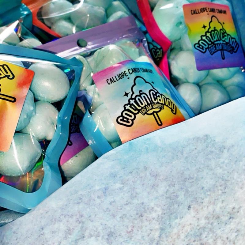Premium Cotton Candy Salt Water Taffy - Freeze Dried Snack Candy - Candies